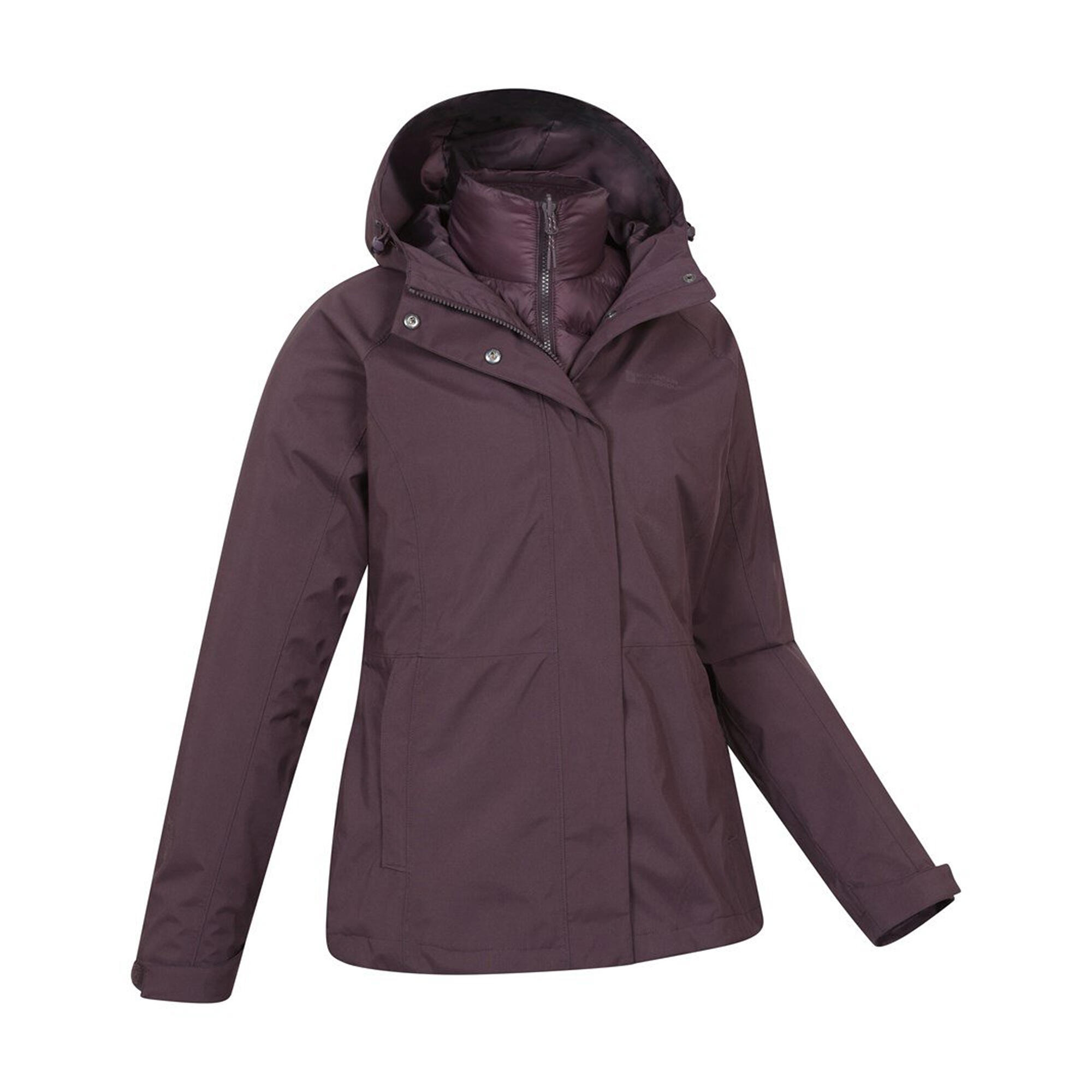Giacca Imbottita 3 In 1 Donna Mountain Warehouse Alaskan Borgogna Scuro 4/6