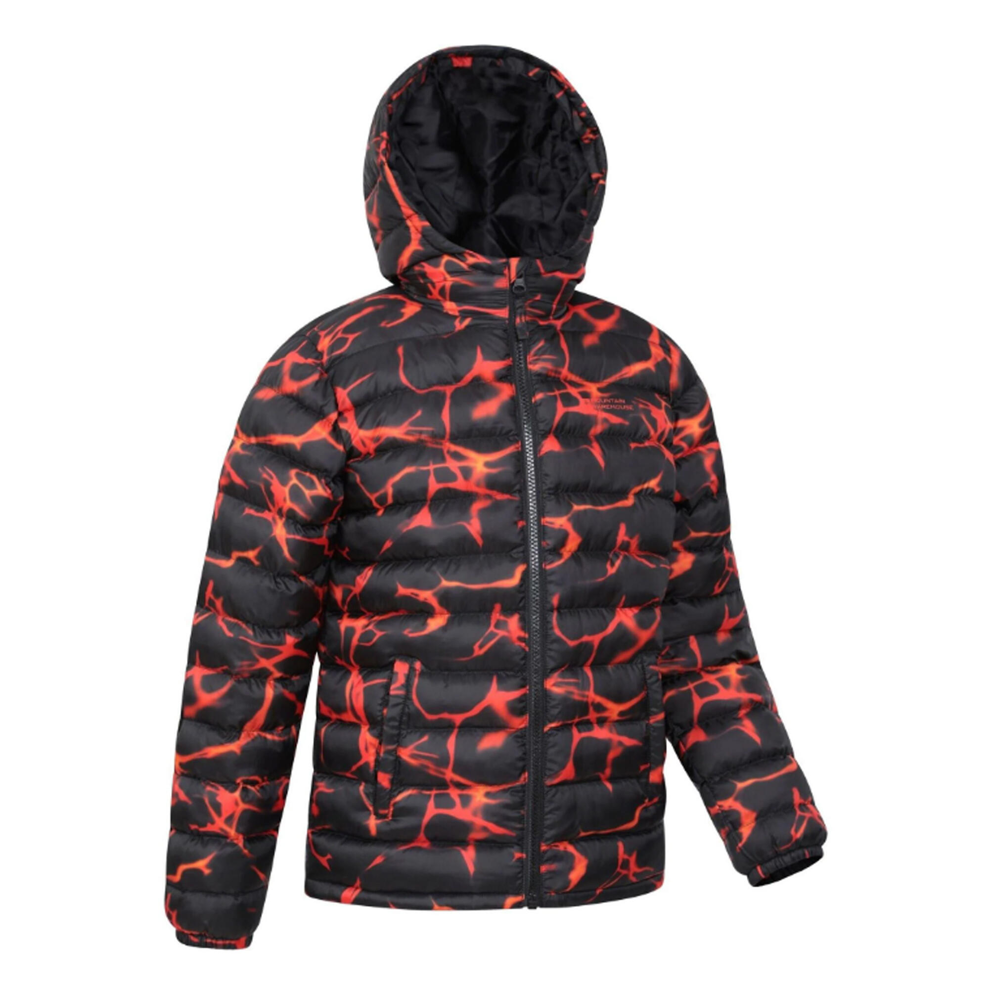 Childrens/Kids Seasons Watercolour Padded Jacket (Pale Blue) 2/4