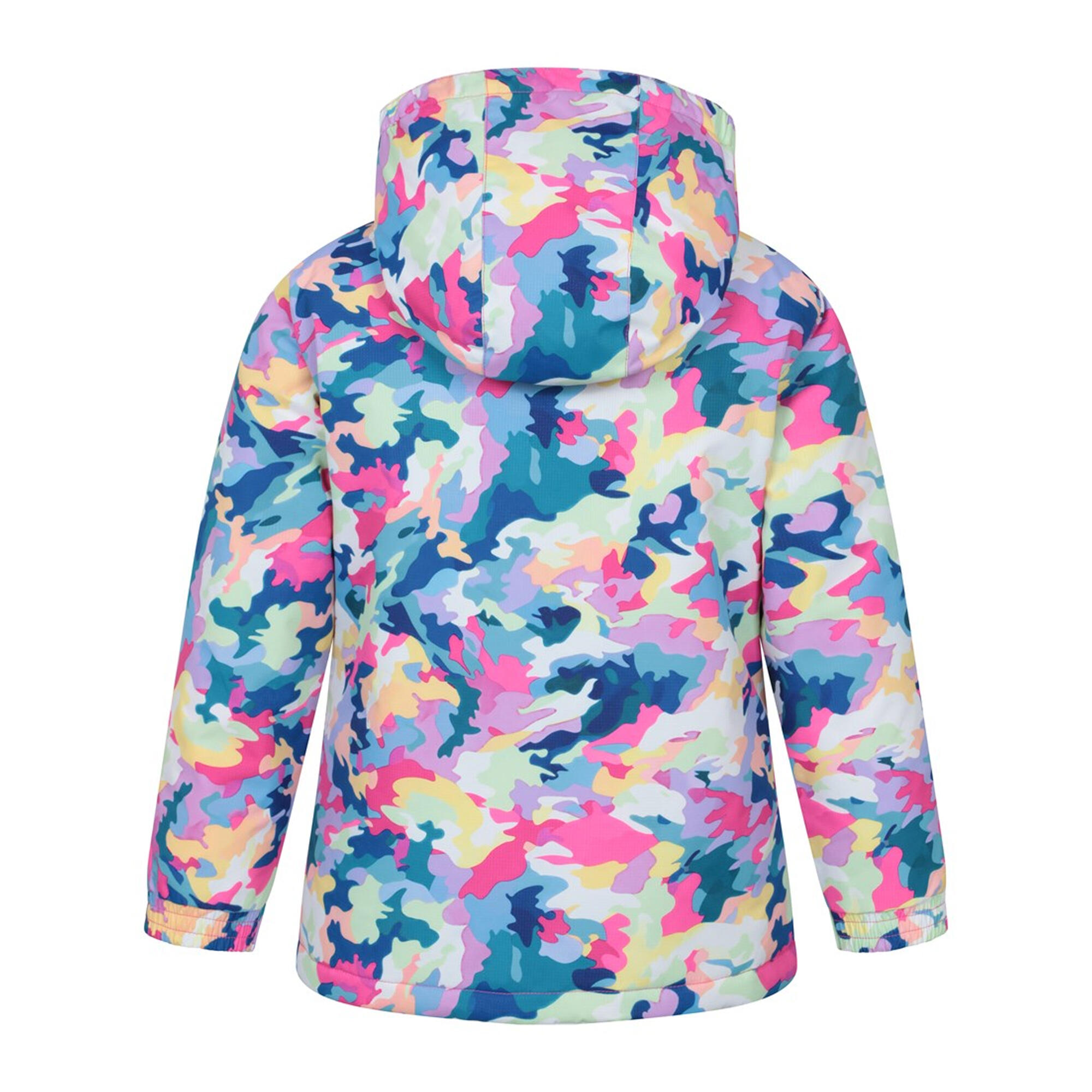 Childrens/Kids Snowdrop Watercolour Ski Jacket (Bright Pink) 2/4
