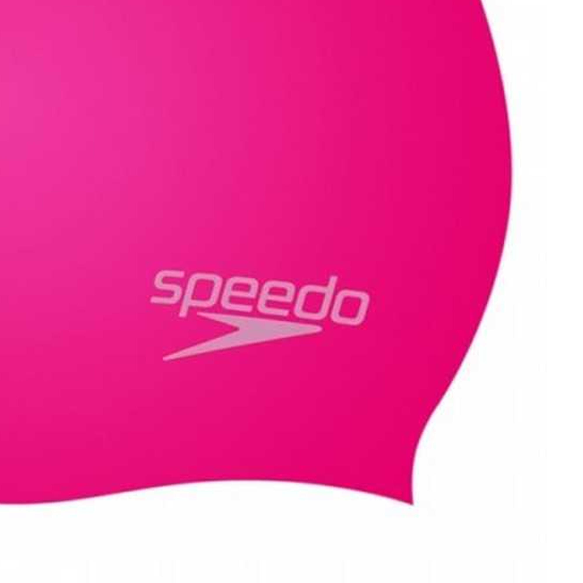 Childrens/Kids Silicone Swim Cap (Pink) 4/4