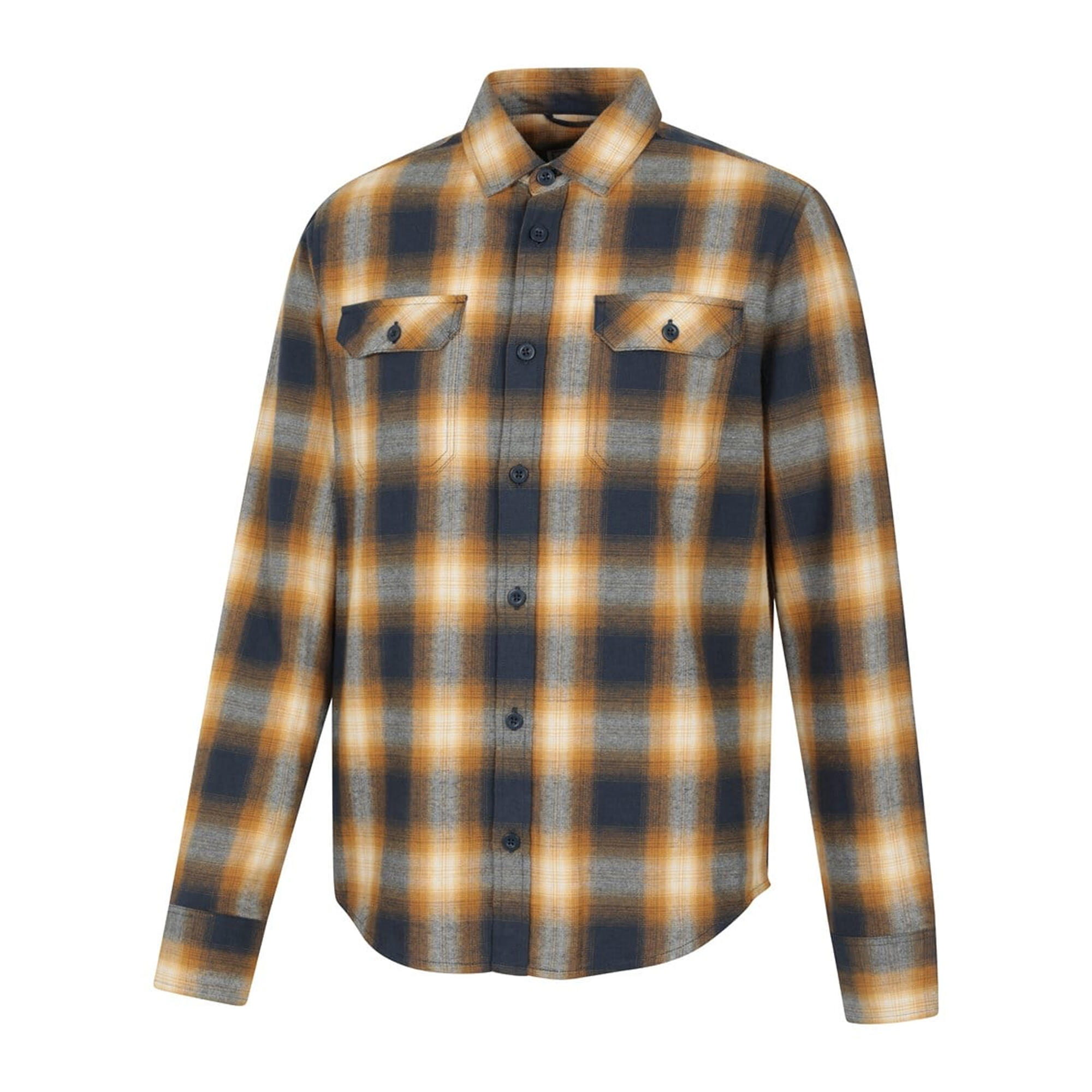 Camicia Manica Lunga Uomo Mountain Warehouse Trace Giallo Pallido 3/4