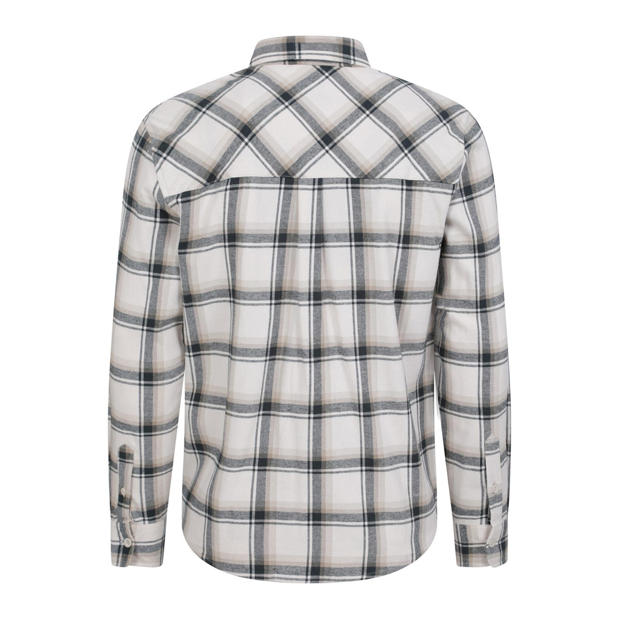 Camicia Manica Lunga Uomo Mountain Warehouse Trace Bianco Spento 2/4