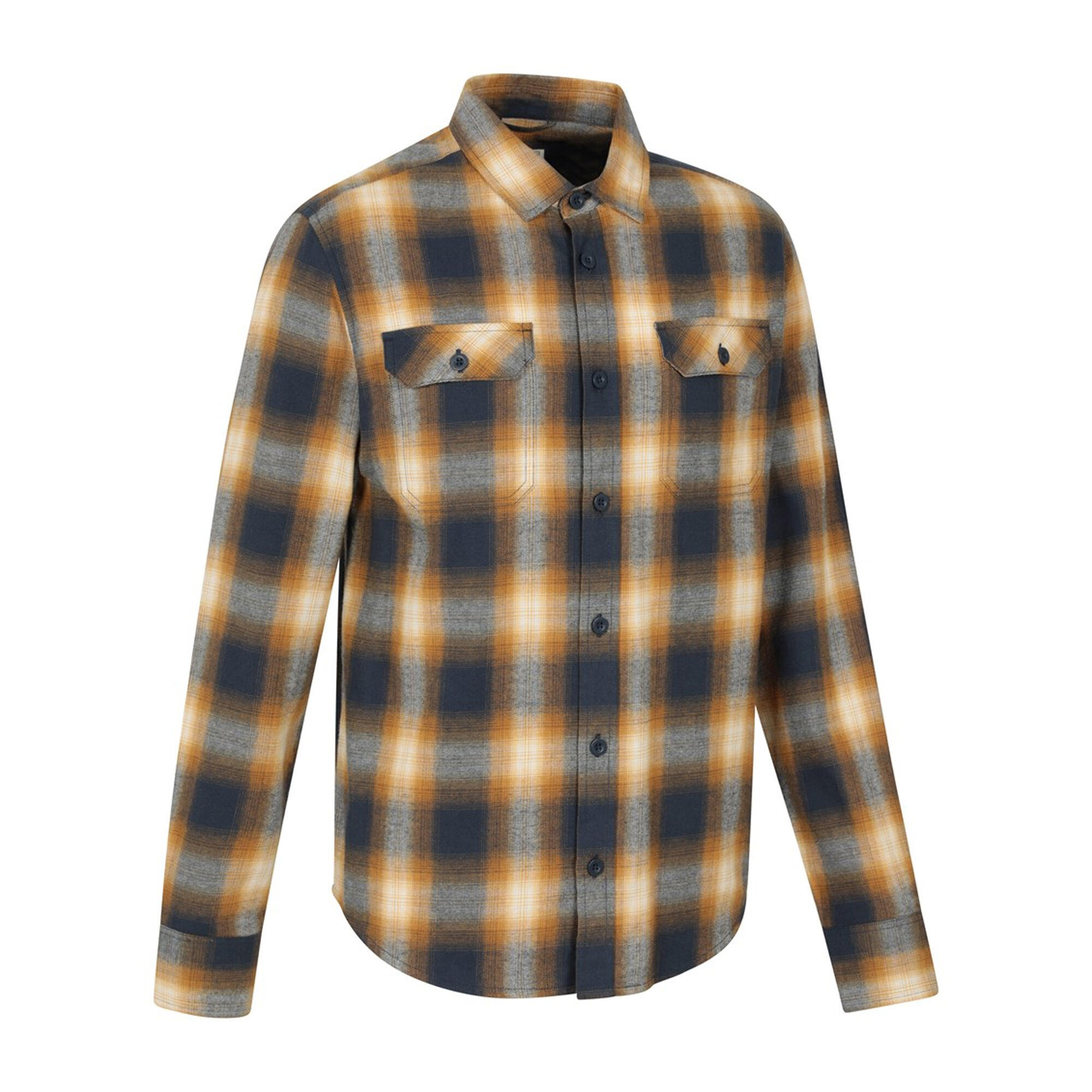 Camicia Manica Lunga Uomo Mountain Warehouse Trace Giallo Pallido 4/4