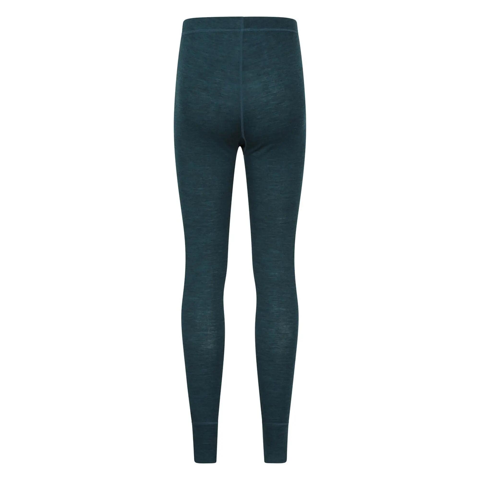 Bas Thermique Texturé À Taille Élastiquée MERINO Femme (Bleu Sarcelle) 4/5