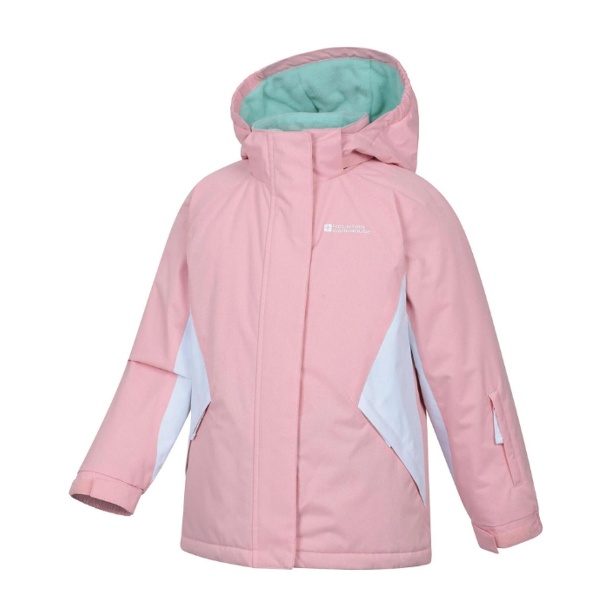 Skijacke und Hosen Set für Kinder Hellrosa 3/4