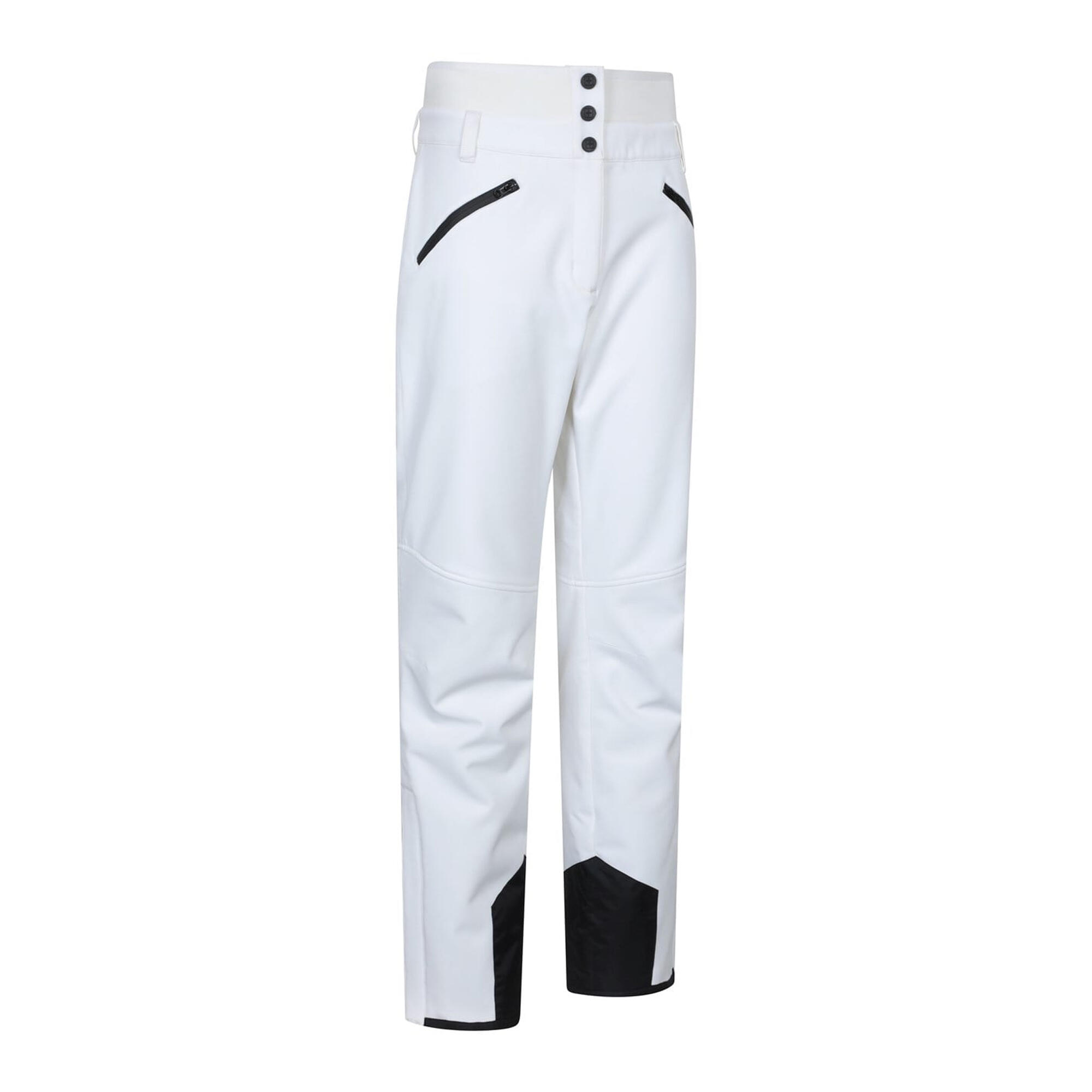 Donna RECCO Vita Alta Pantaloni Da Sci Mountain Warehouse Avalanche Bianco 4/4