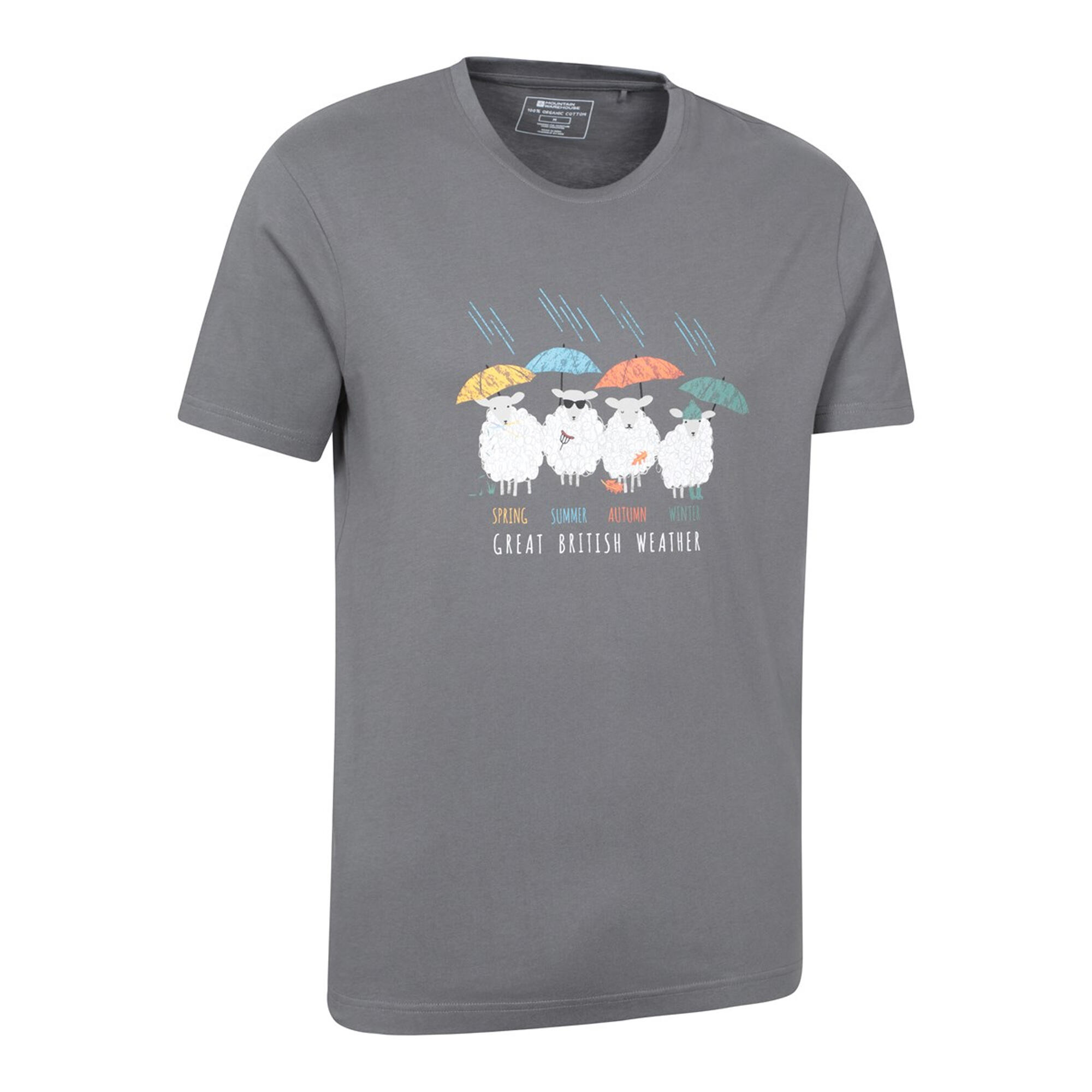 Tshirt GREAT BRITISH WEATHER Homme (Charbon) 4/4