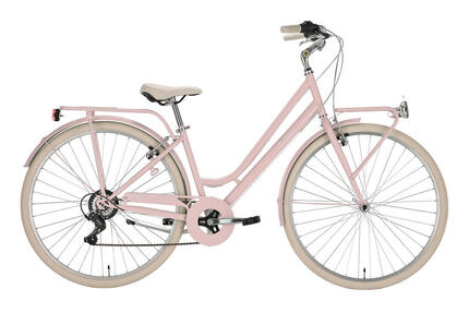 Alpina Bike, vélo 6 vitesses femme Sharin, rose poudré, 28