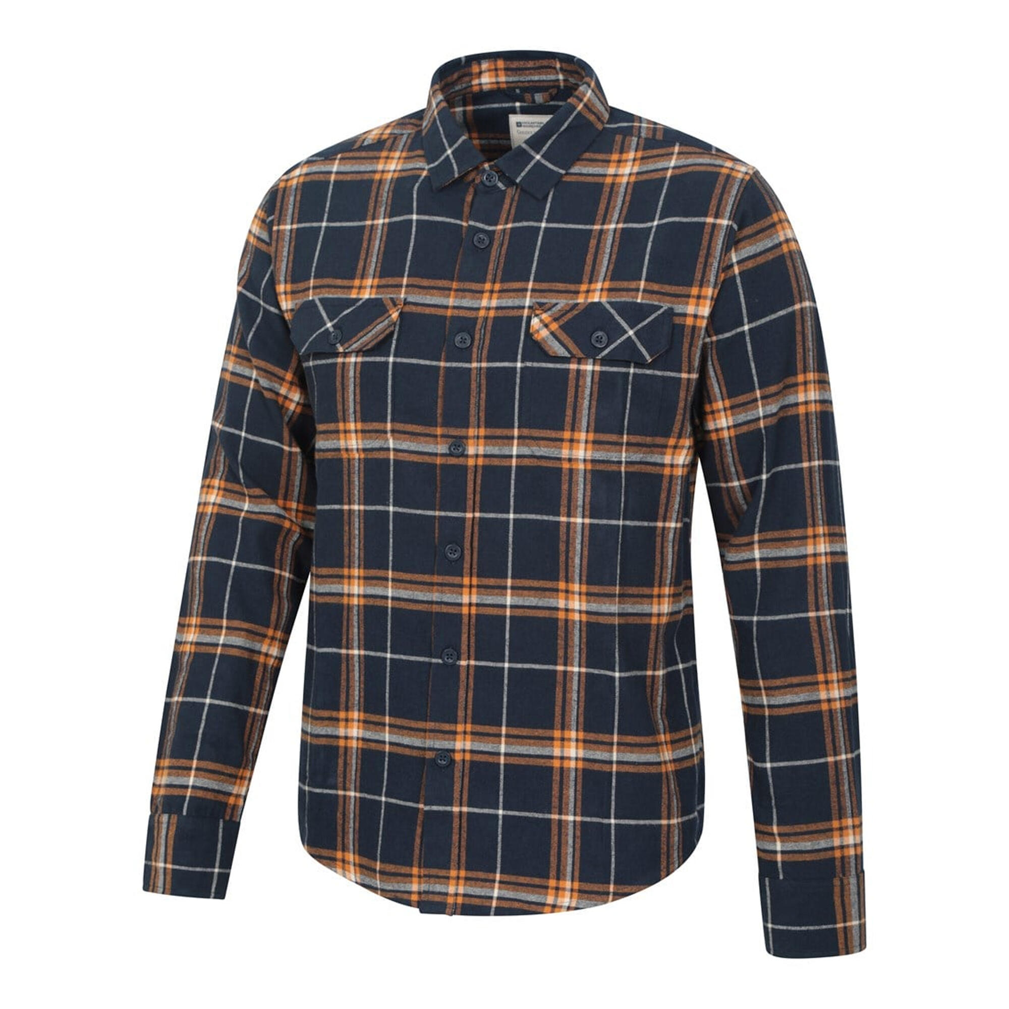 Camicia Manica Lunga Uomo Mountain Warehouse Trace Blu Acceso 3/4