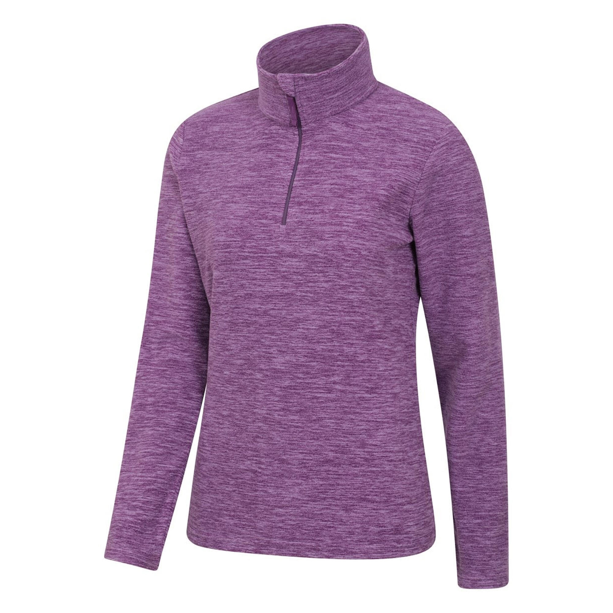 Felpa In Pile Donna Mountain Warehouse Snowdon Viola Buio 3/4