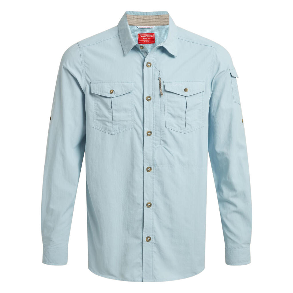 Mens Adventure III Nosilife LongSleeved Shirt (Niagara Blue)