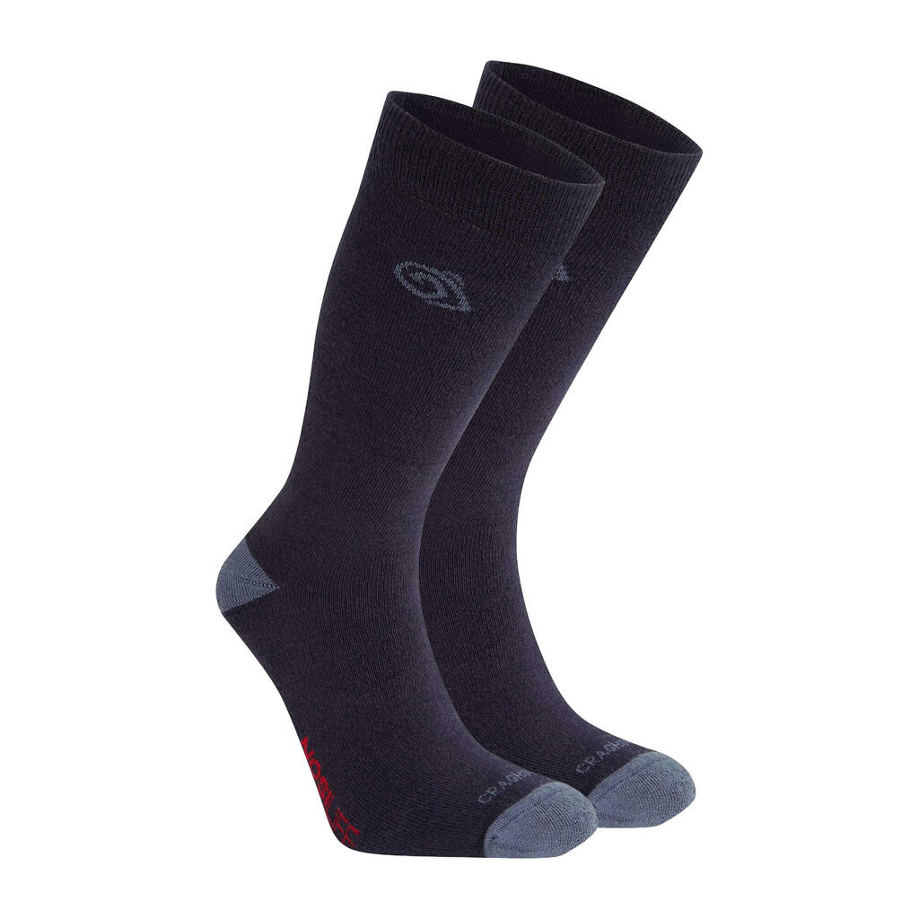 Unisex Adult Insect Repellent Socks (Blue Navy/Blue Stone)