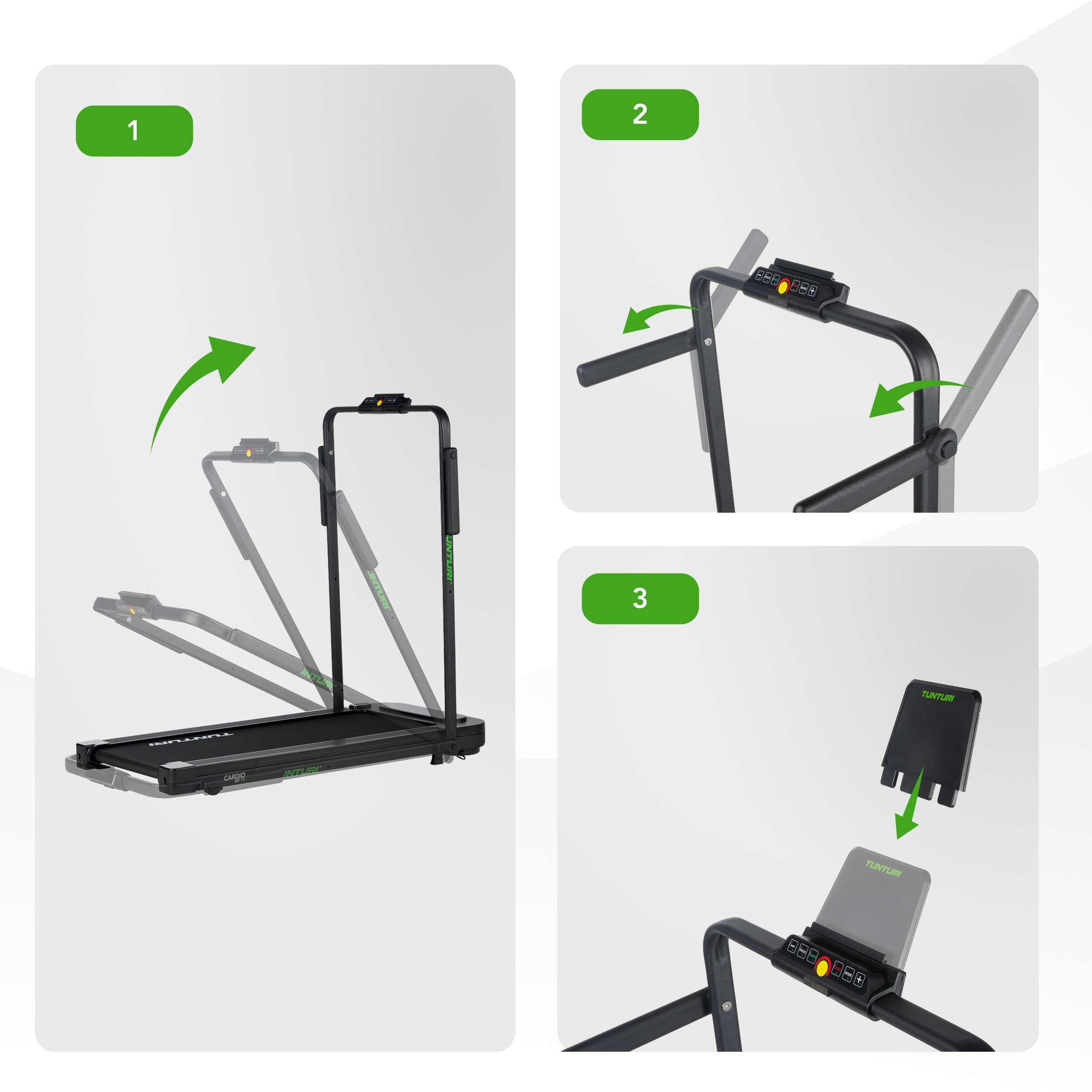 Tapis de course - 0,8 à 8 km/h - Tapis de marche  - Bluetooth - Cardio Fit T5 3/7