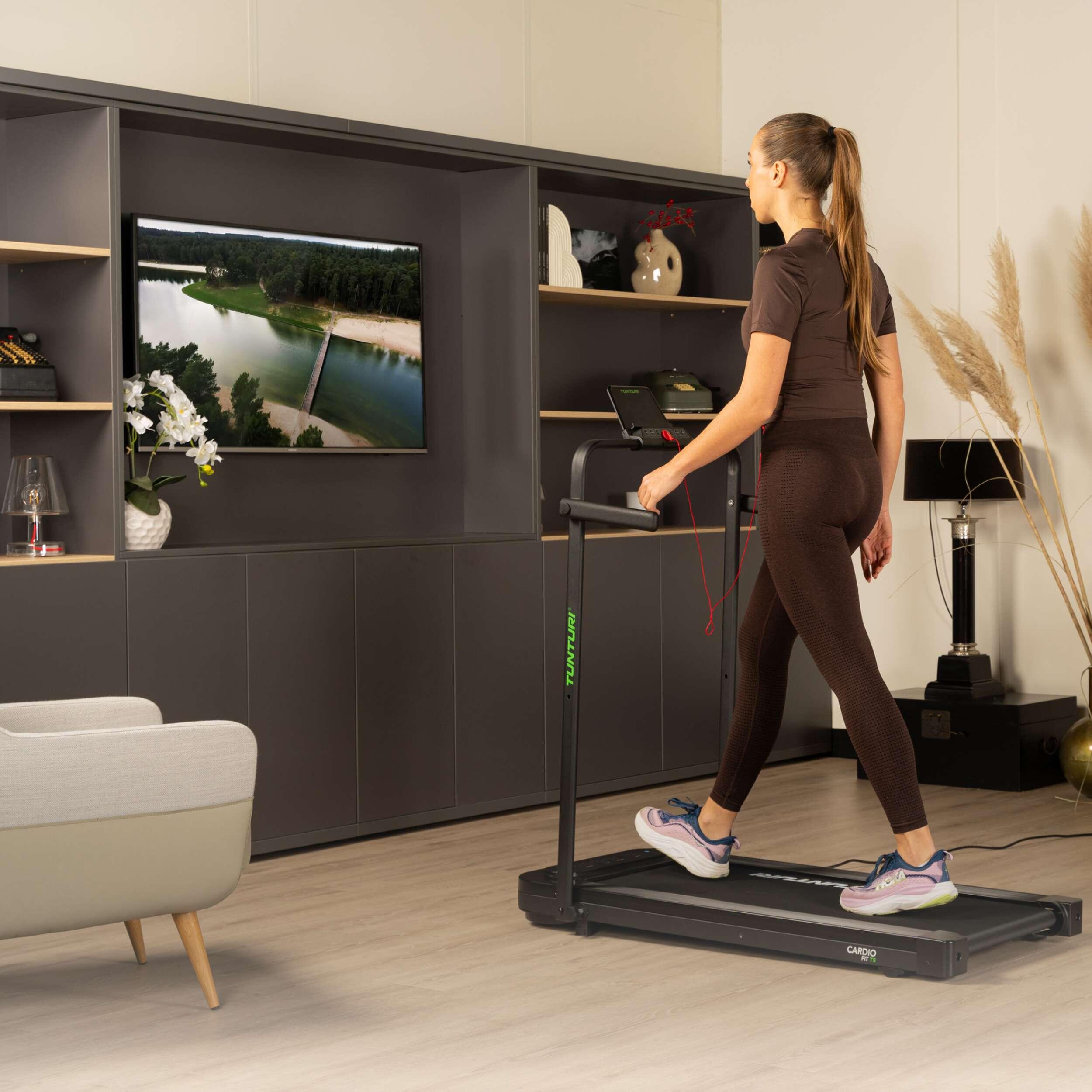 Tapis de course - 0,8 à 8 km/h - Tapis de marche  - Bluetooth - Cardio Fit T5 4/7