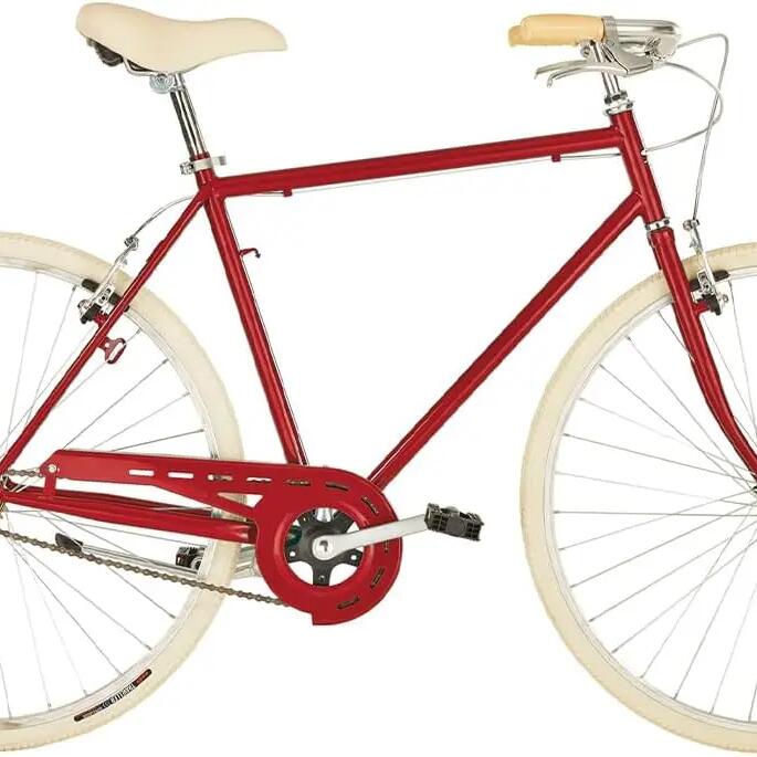 Alpina Bike, 1-speed Men’s L’EGO Bicycle, Red, 28"