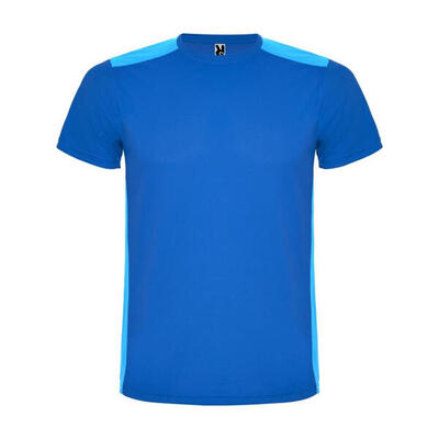 Maglietta Sportiva Maniche Corte Adulto Unisex Roly Detroit Nero Tinta Unita