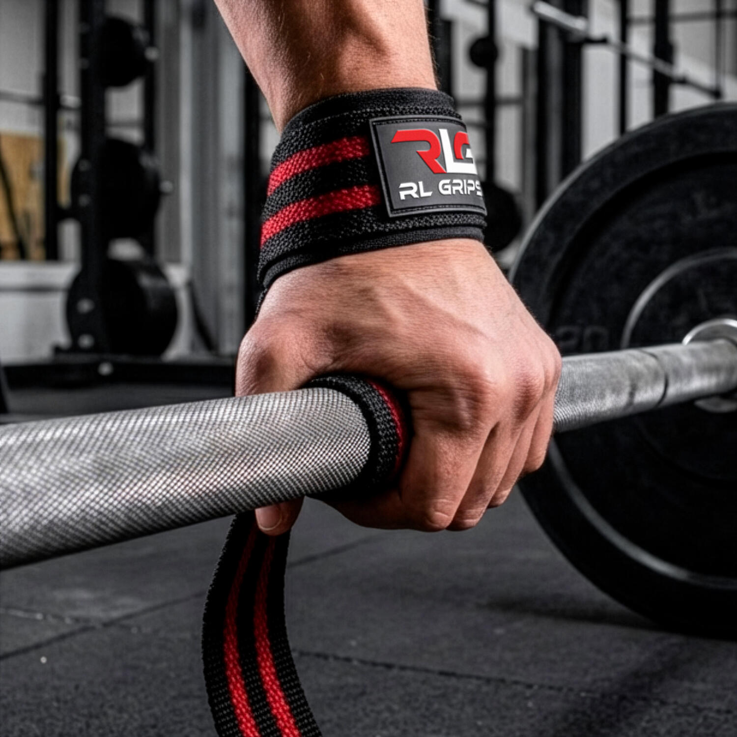 Straps Gym Acolchados para Entrenamiento RL Grips Rojo + Shaker de Regalo 2/7
