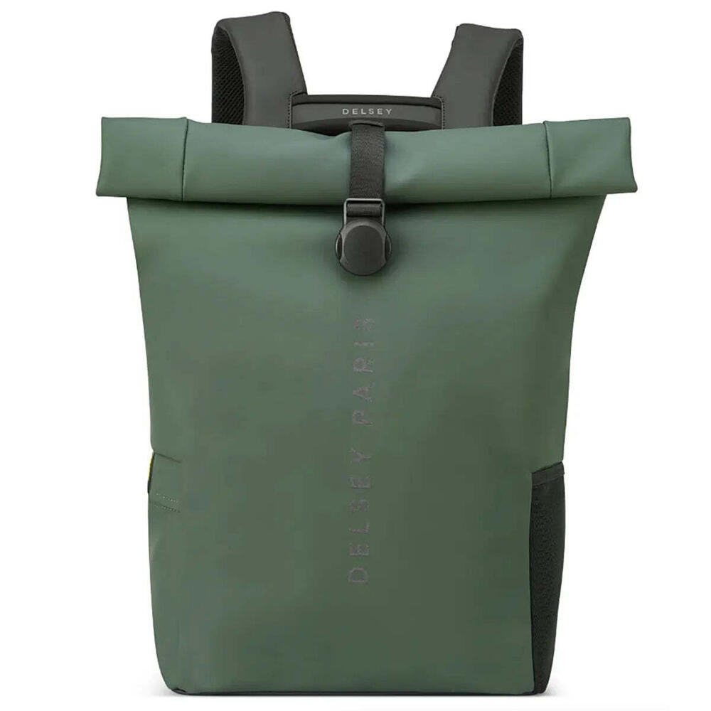 Delsey Turenne Soft Rolltop 15" Laptop Backpack with RFID - Green