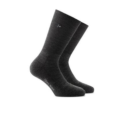 Chaussettes Randonnée Fibre Light SupeR laine mérinos noir