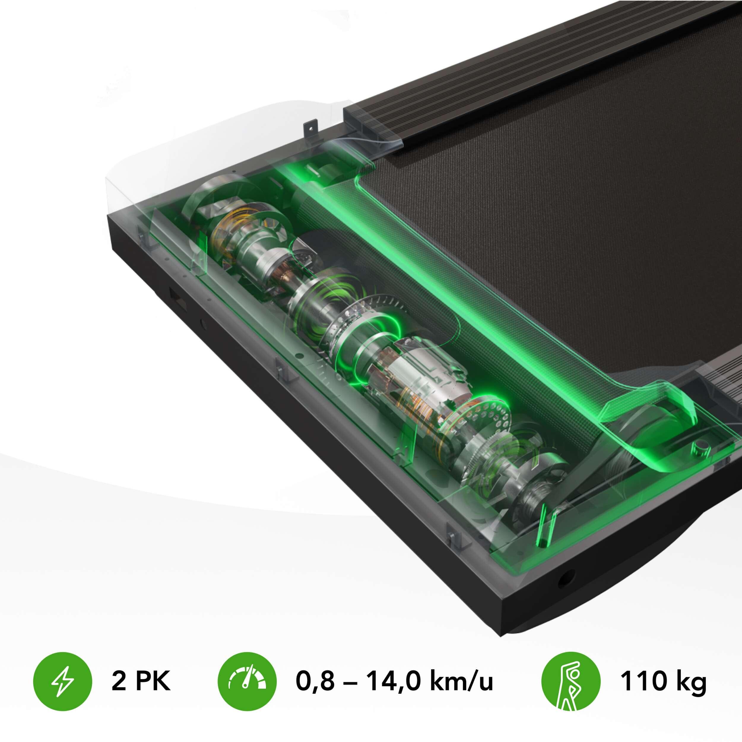 T25 Tapis de Course Pliant -  Fonction Inclinaison - Cardio Fit 7/8
