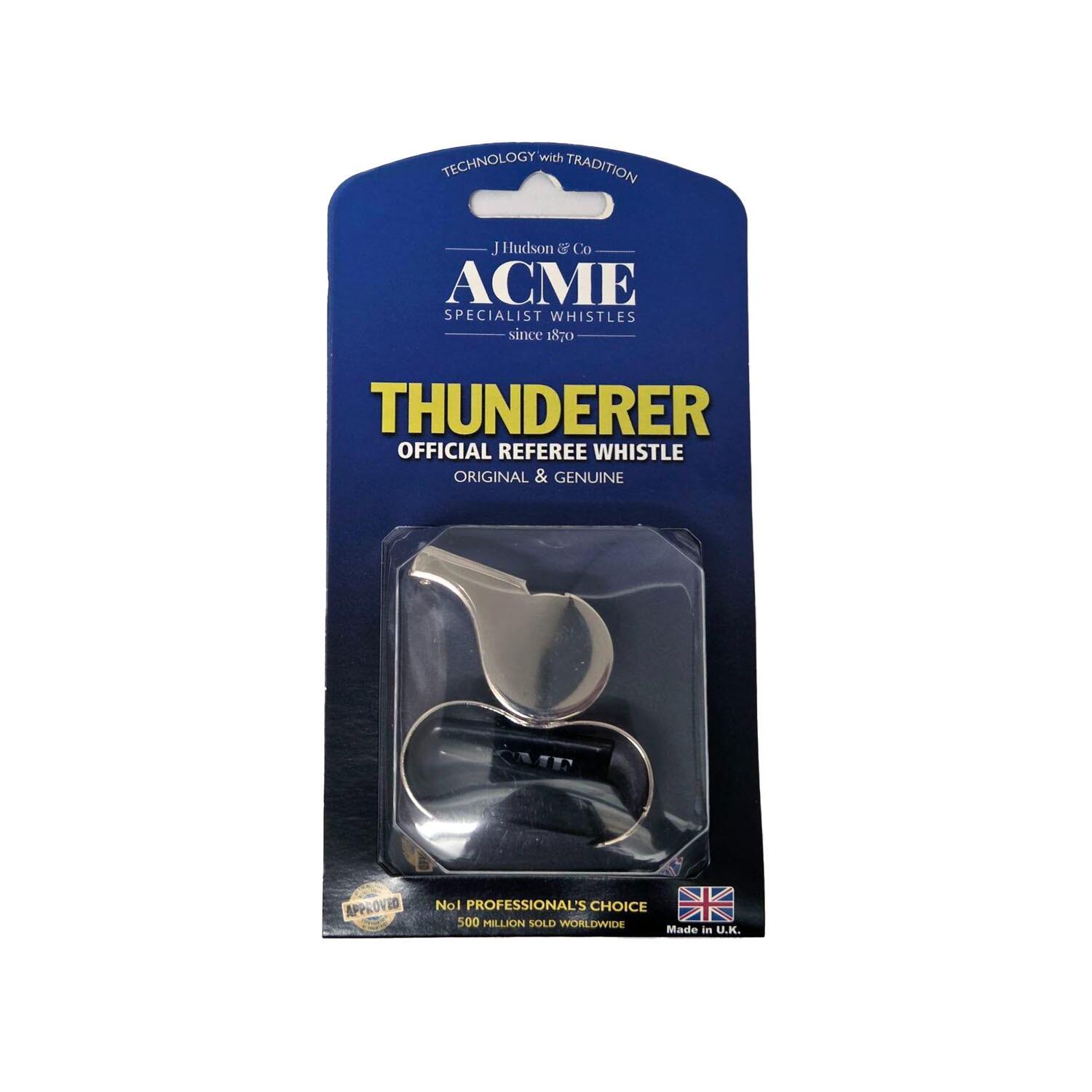 Sifflet à doigt d'arbitre Acme Thunderer 58 plaqué nickel 3/5