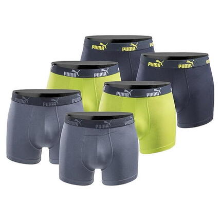 Boxershorts voor heren Puma Boxershorts 6-pack van katoen