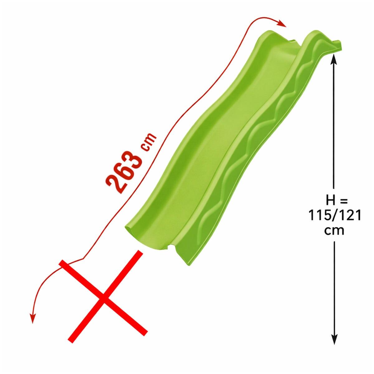 Glissière toboggan 2,63 m - Partie haute - Module de remplacement 2/3