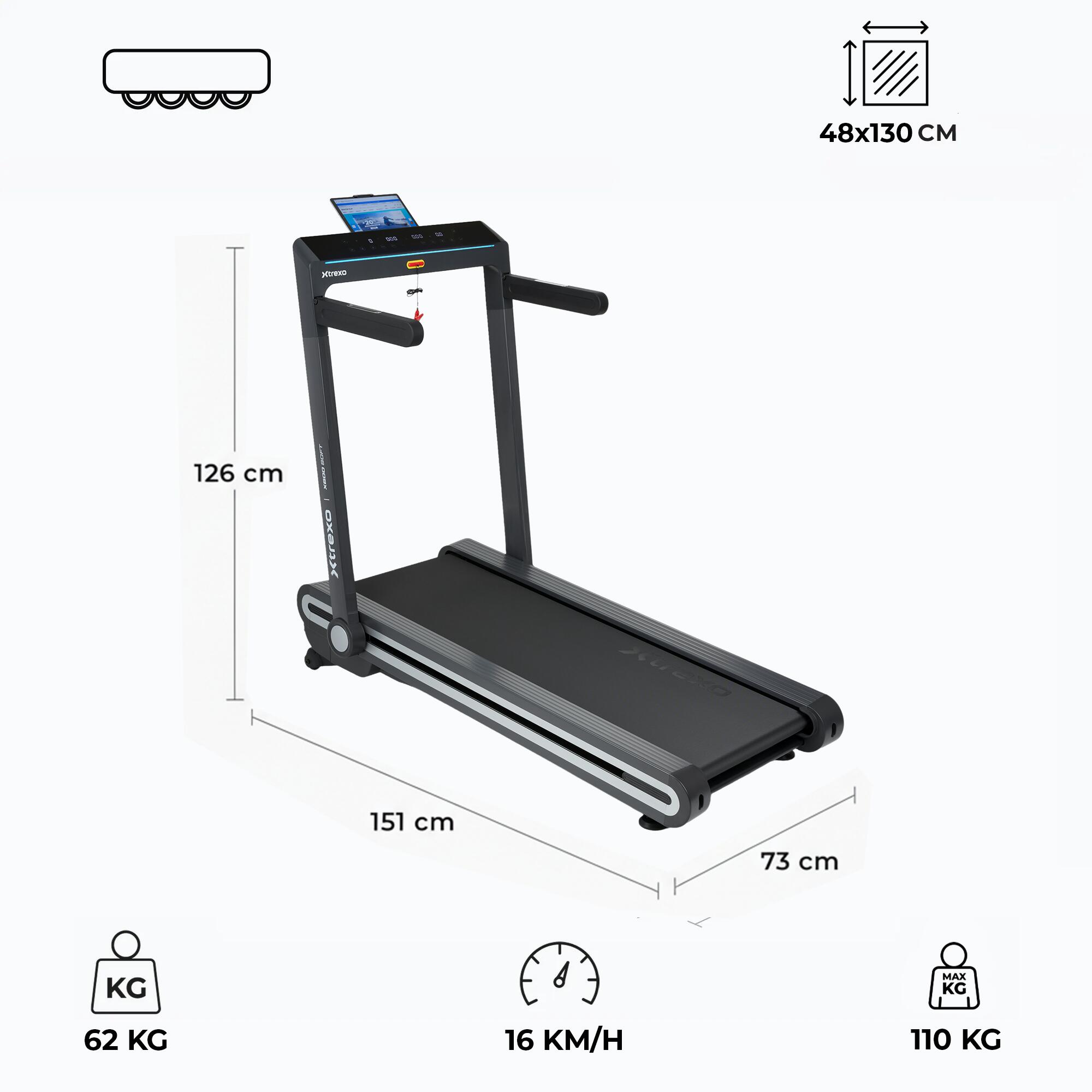 Bieżnia elektryczna XTREXO X600 Soft 3/7