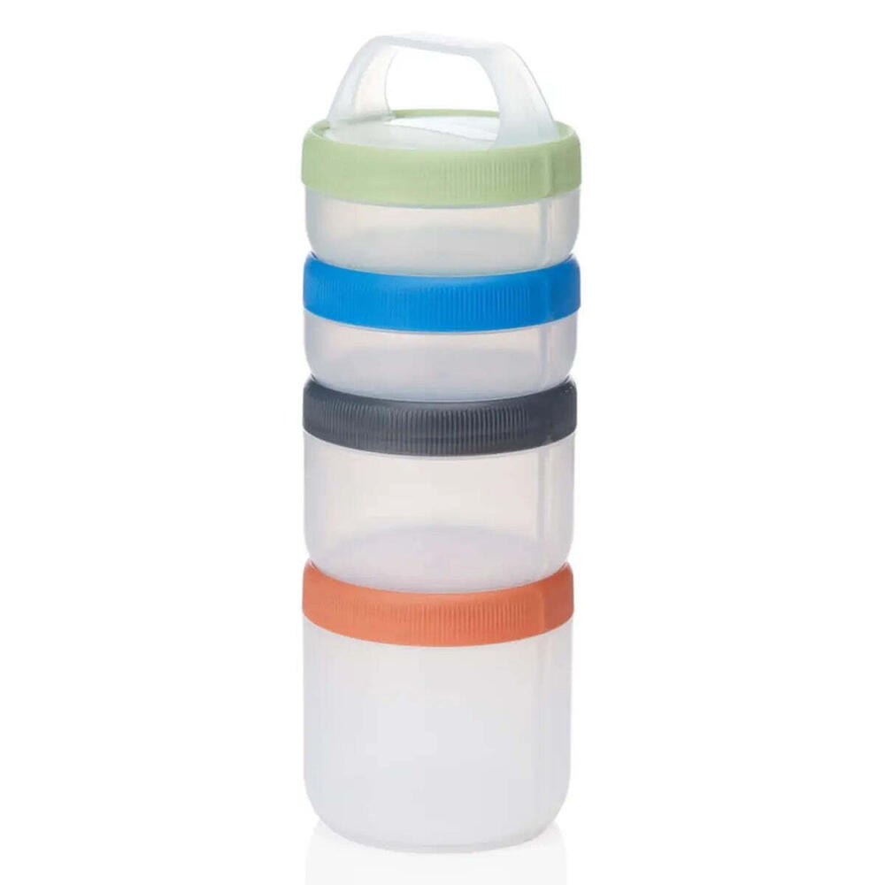 Spectrum Container Humangear Stax Travel Containers (Large Size) - Clear / Spectrum
