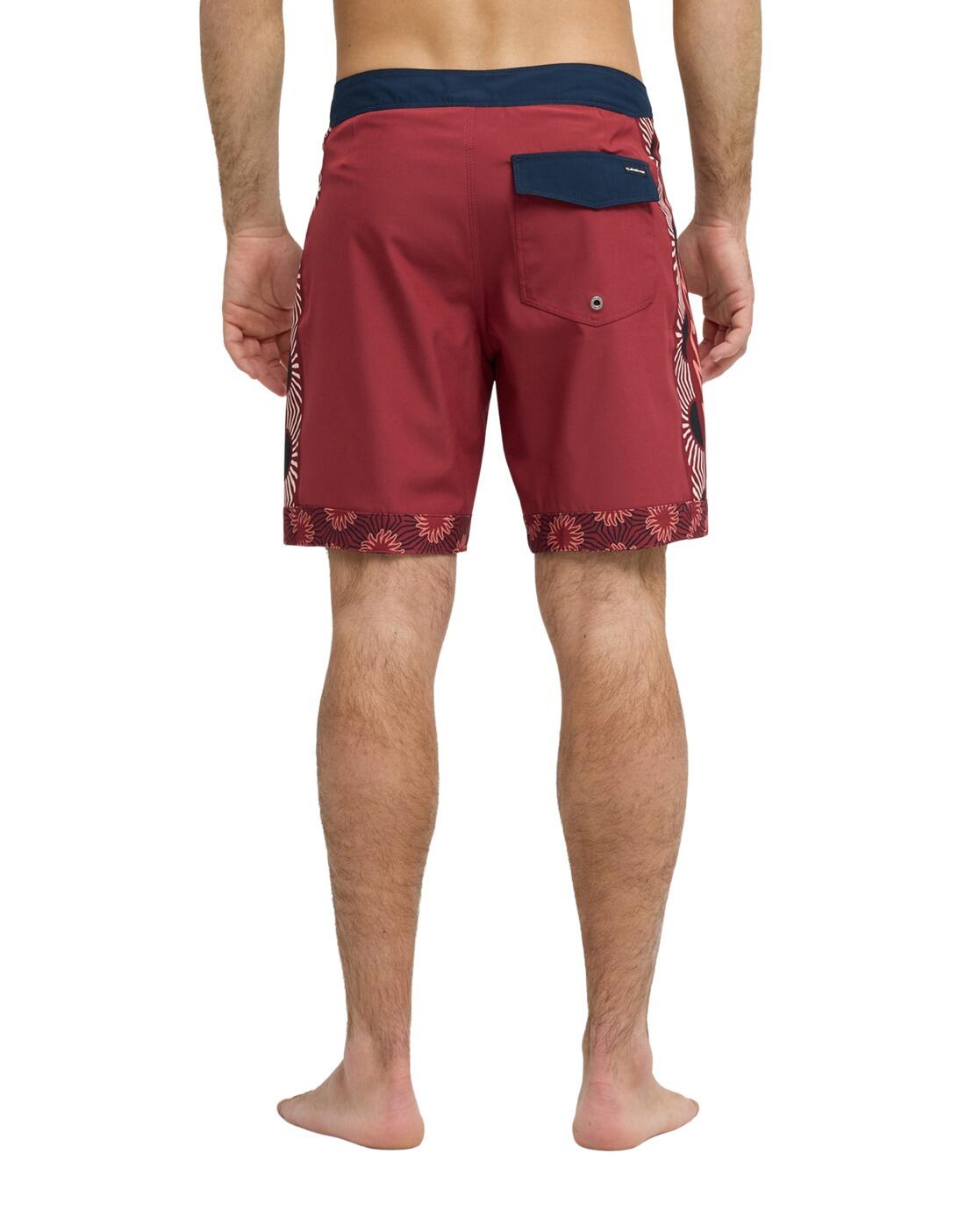 Boardshort SURFSILK NOMAD 18" Rouge Homme 3/4