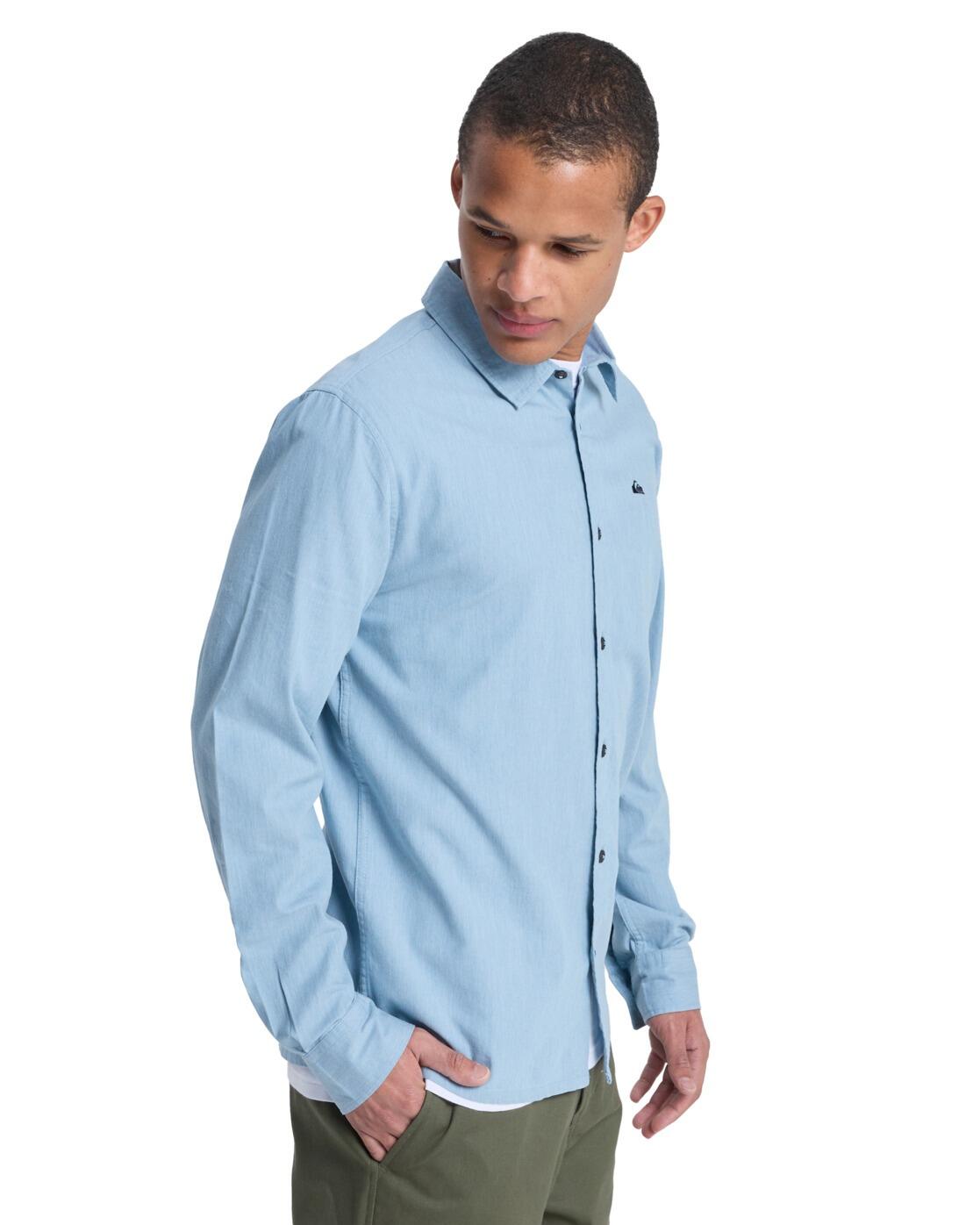 Chemise manches longues MW PREMIUM STRETCH Bleu Homme 3/4