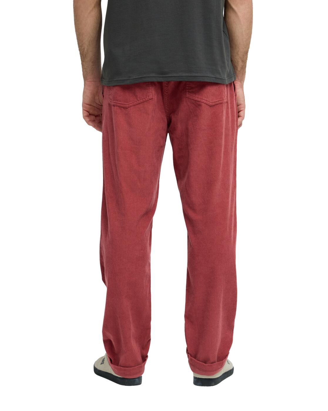 Pantalon TAXER REGULAR CORD Rouge Homme 2/4