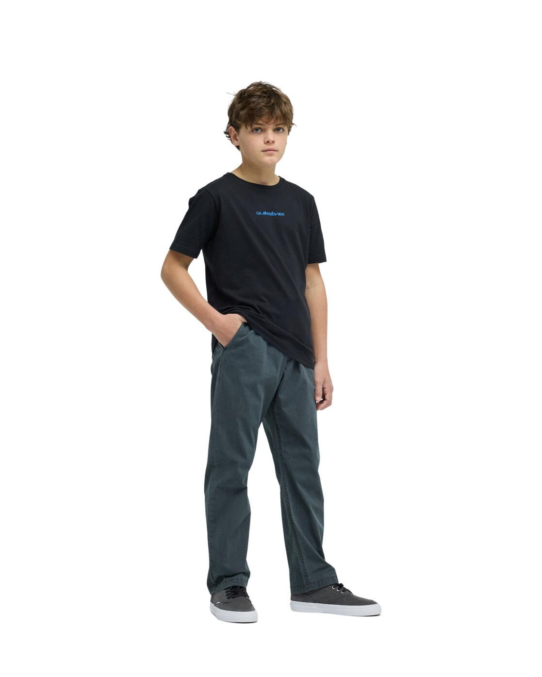 Pantalón recto TAXER Negro Niño 4/4