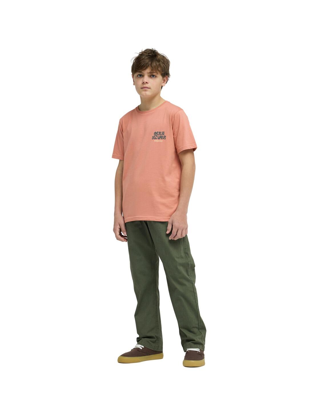 Pantalon coupe droite TAXER Vert Garçon 4/4