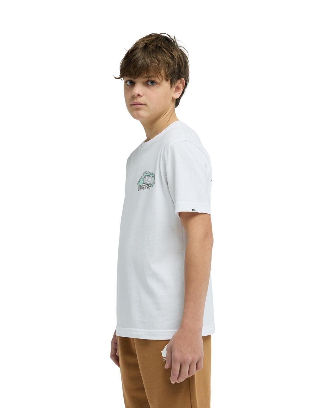 Camiseta de manga corta SKELETON RIDE Blanco Niño 3/4