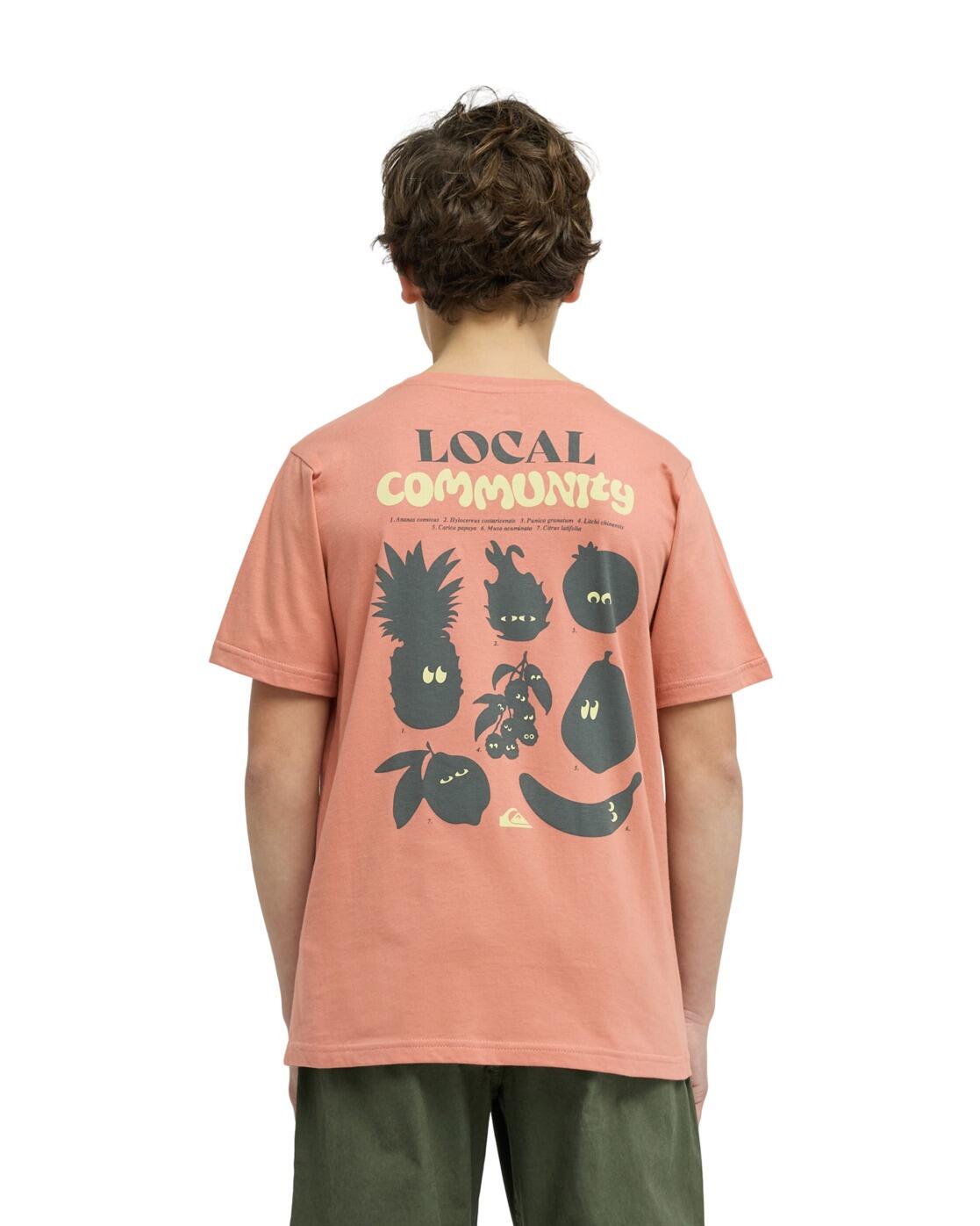 T-Shirt à manches courtes FRUITS TIDE Rose Garçon 2/4