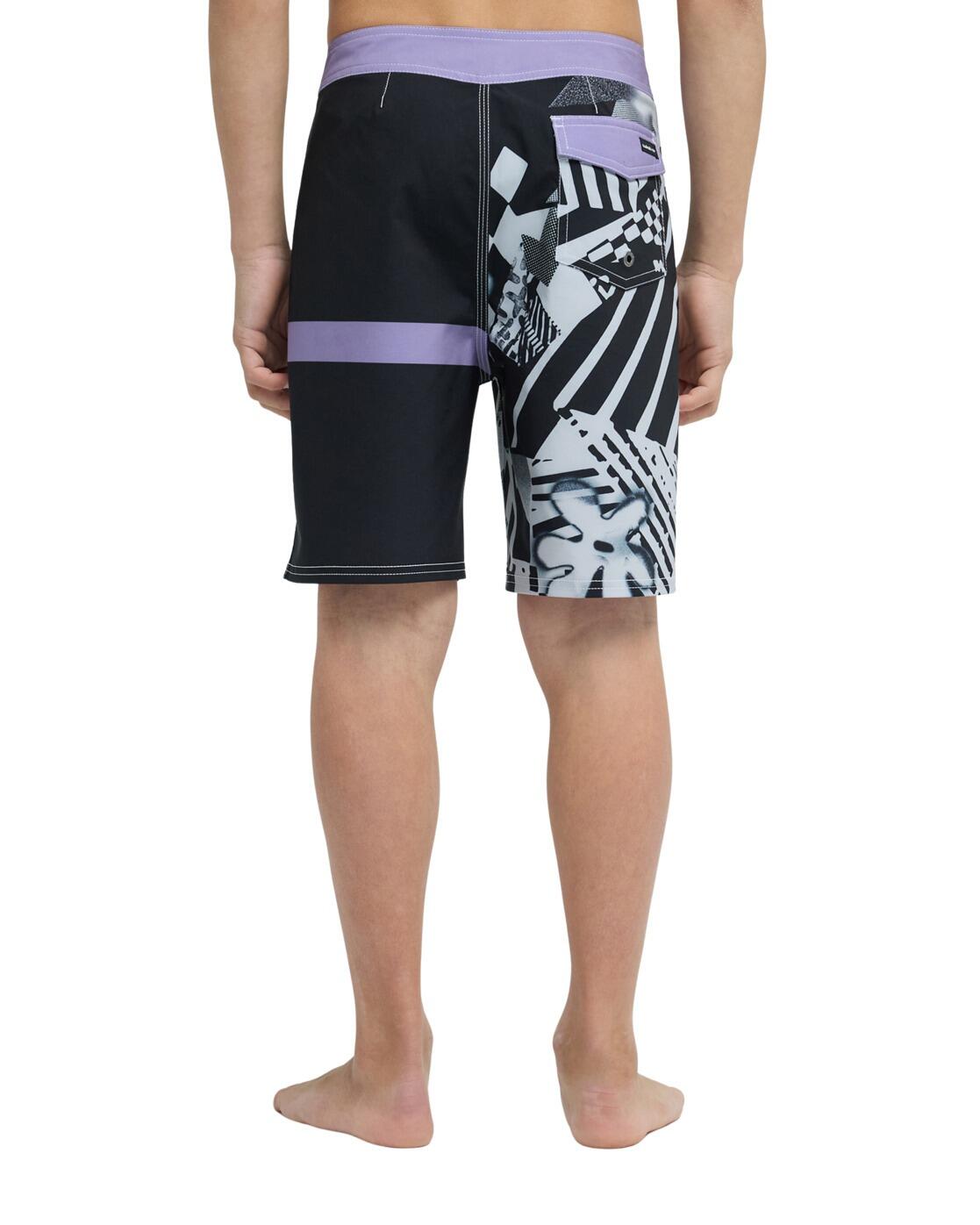 Boardshort SURFSILK STRAIGHT 17" Noir Garçon 2/4
