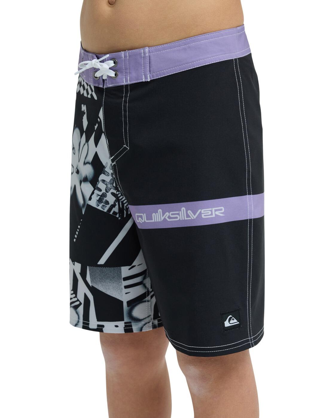 Boardshort SURFSILK STRAIGHT 17" Noir Garçon 4/4