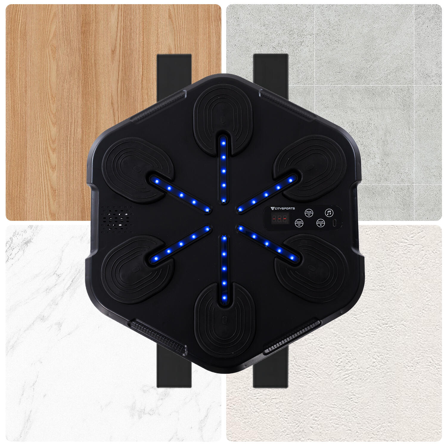 Muzikale boksmachine, bokstrainingsapparatuur, Bluetooth, familieboksspel 3/5