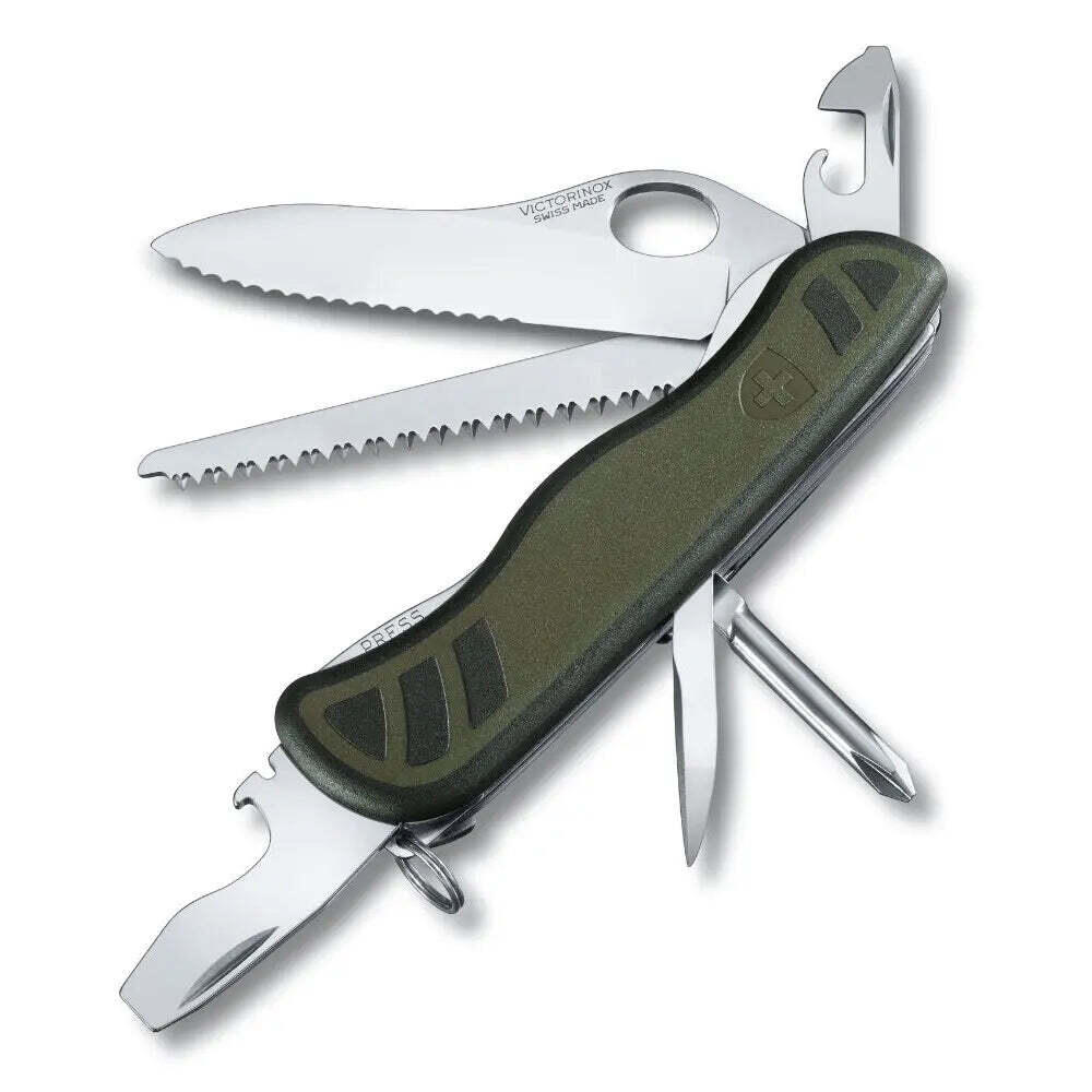 Victorinox Official Swiss Soldier''s Knife with Linerlock - Green