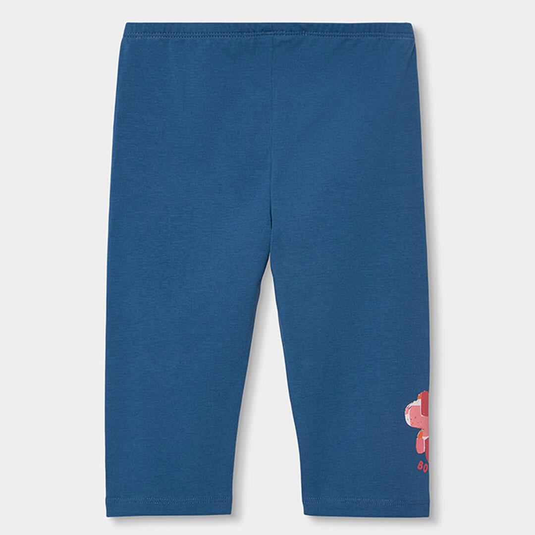 Leggings de verano de gimnasia bebé niña boboli azul 2/4