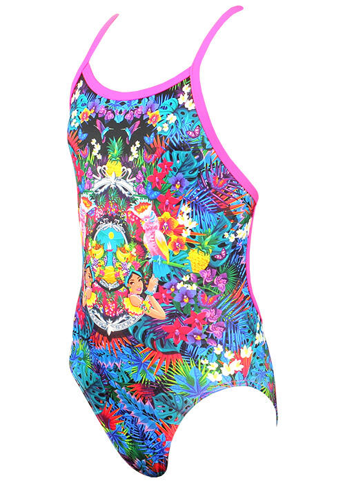 Fato de banho AMANZI Girls Tropicana, tamanho UK 22 2/5