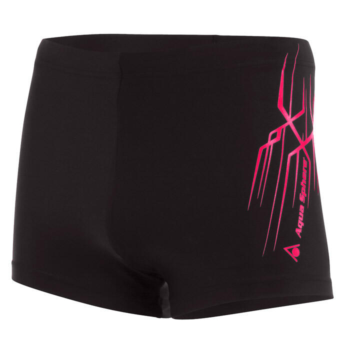Short de bain garçon Aqua Sphere Jetco - Noir/Corail, 4 ans 1/4