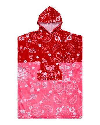Poncho de surf STAY MAGICAL PRINTED Blanc Femme