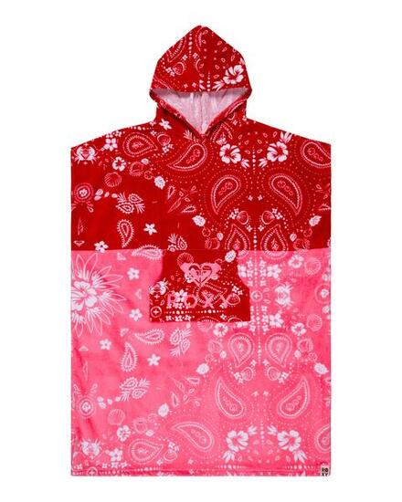Poncho de surf STAY MAGICAL PRINTED Rouge Femme