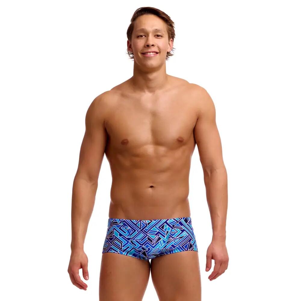 Funky Trunks Blue Bits Classic Swim Trunk - Blue