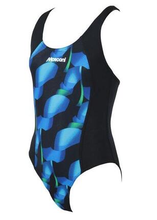 Maillot de bain Mosconi imprimé noir/bleu taille UK 22