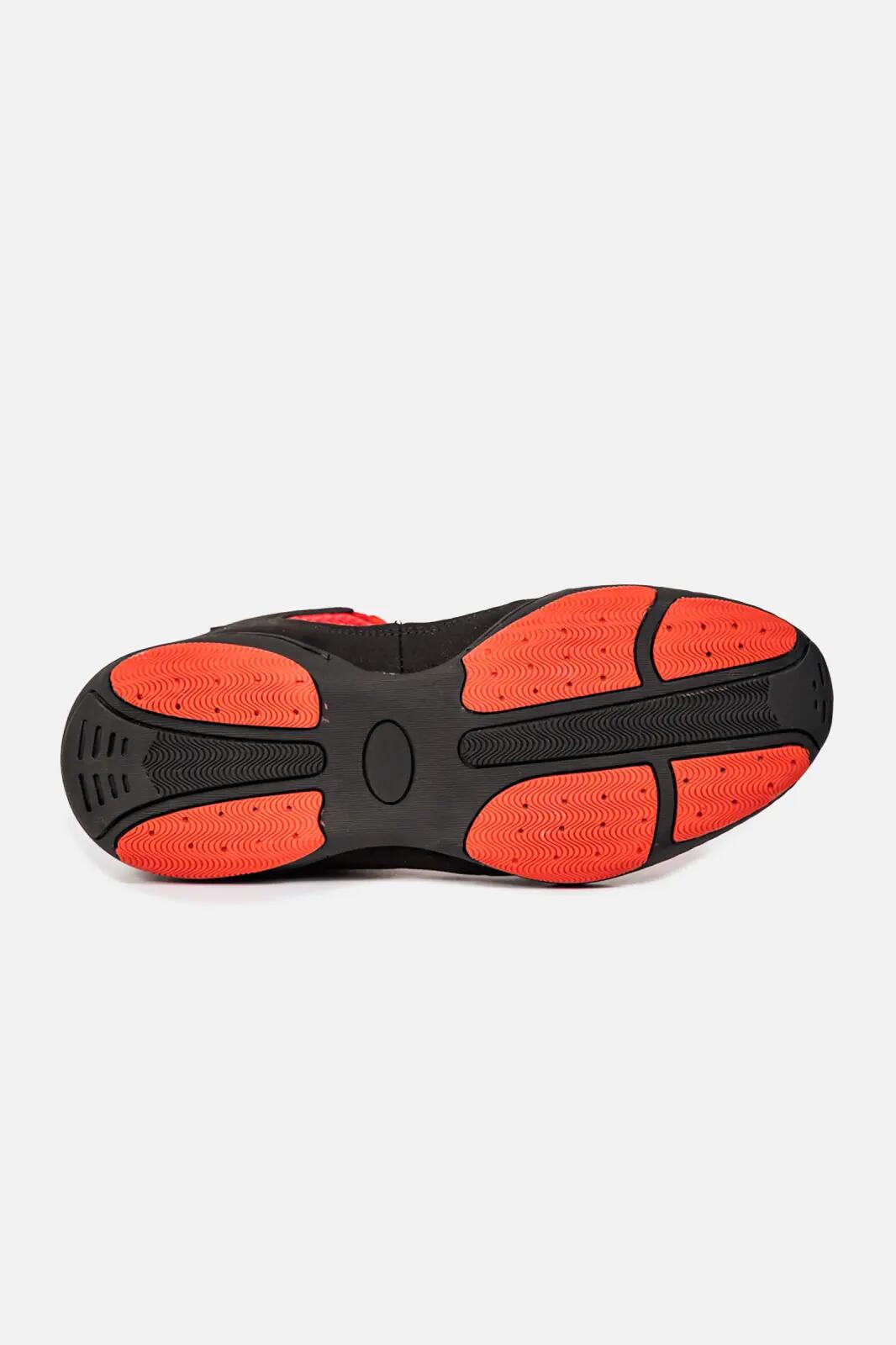 Ghete de Lupte Seniori Rosu/Negru 3/7