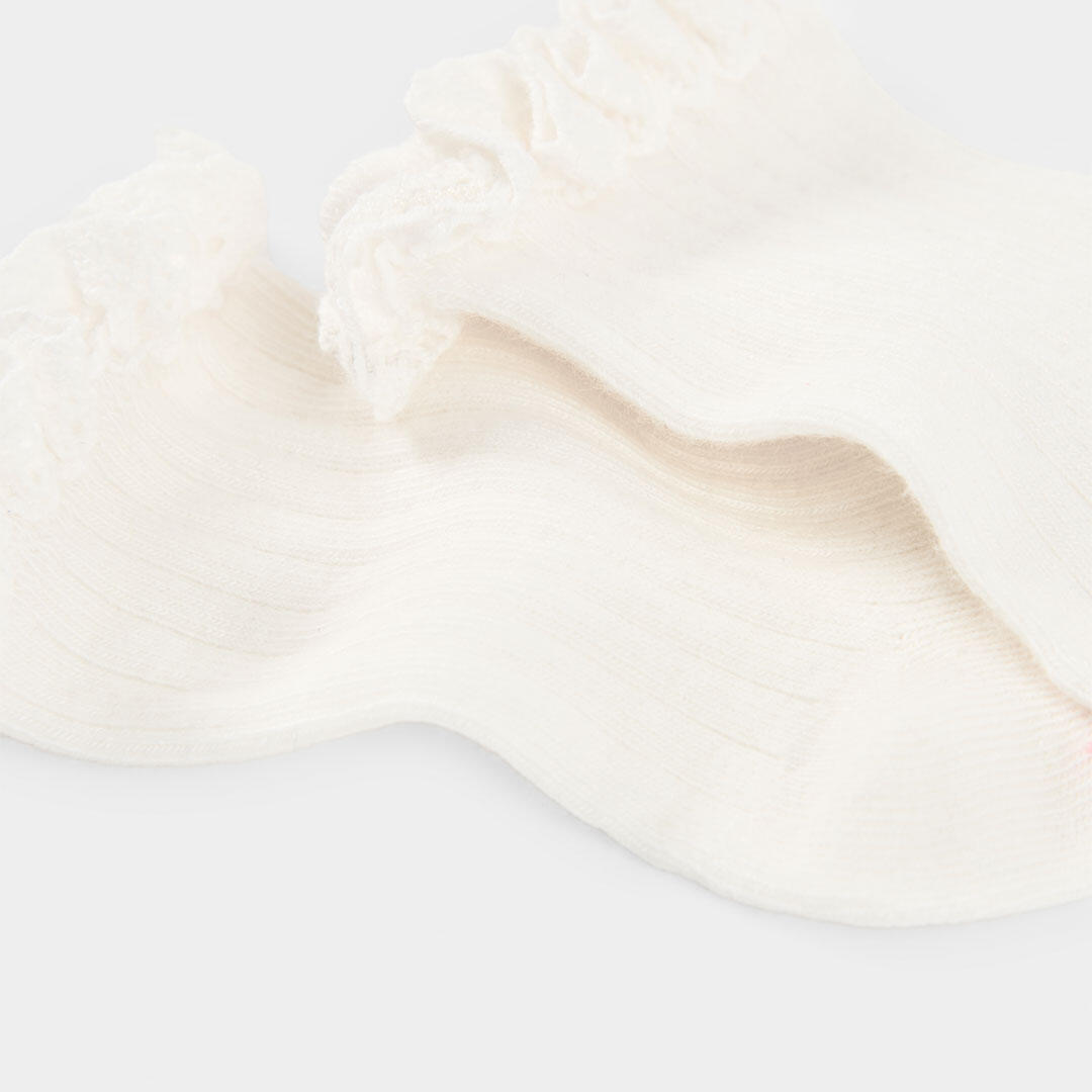 Calcetines de verano de tenis kids niña boboli blanco 4/4