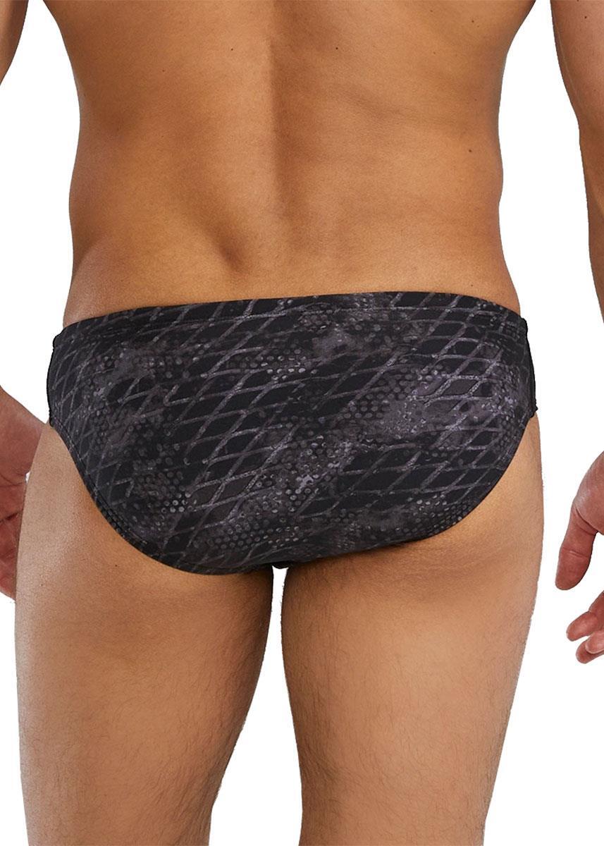 Sunga TYR Durafast Elite - Preto/Aço - Tamanho 36 3/5